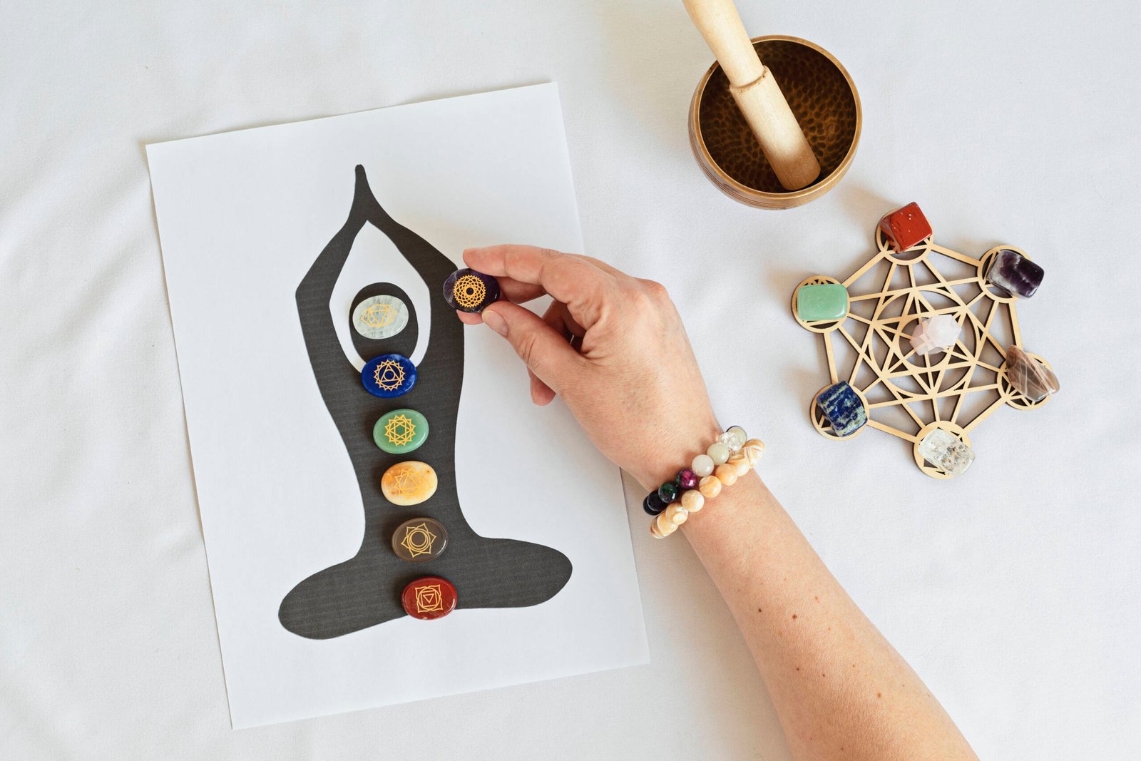 Healing chakra crystal grid therapy. Rituals with gemstones for wellness, healing, meditation Healing chakra crystal grid therapy. Rituals with gemstones for wellness, healing, meditation, destress, relaxation, mental health, spiritual practices. Energetical power concept